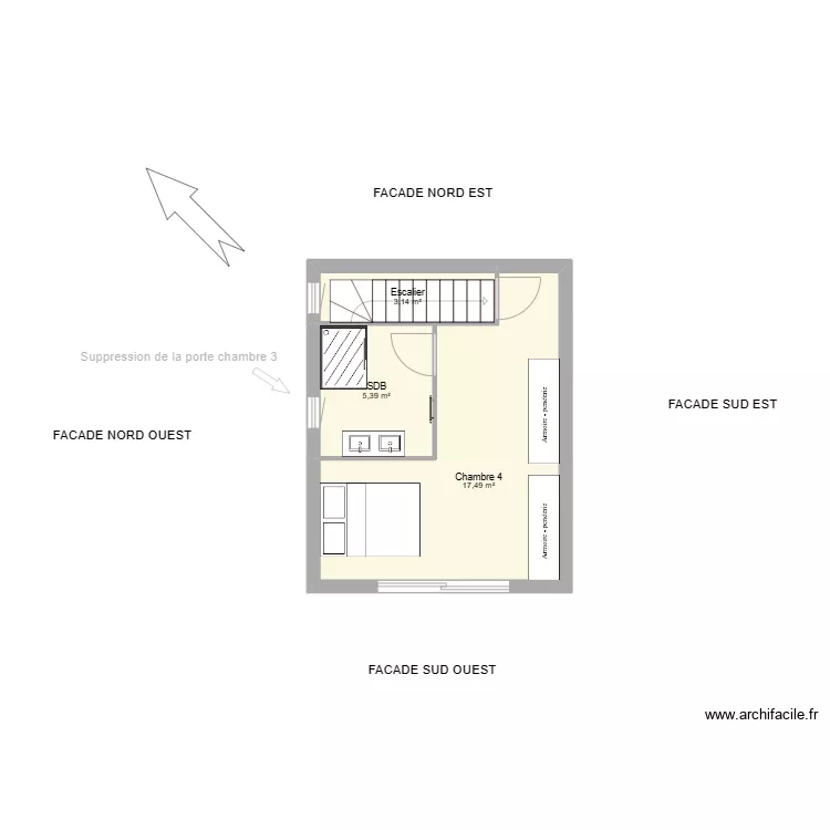 Tricot v2 escalier quart tournant. Plan de Tricot v2 escalier quart tournant. Plan de