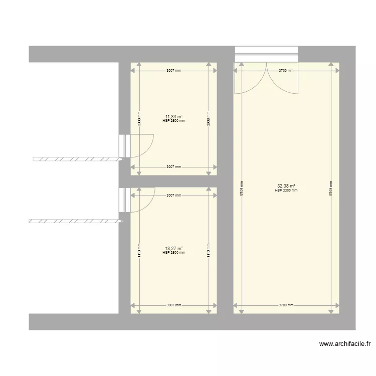 Giat route des Buiges etage 2. Plan de 