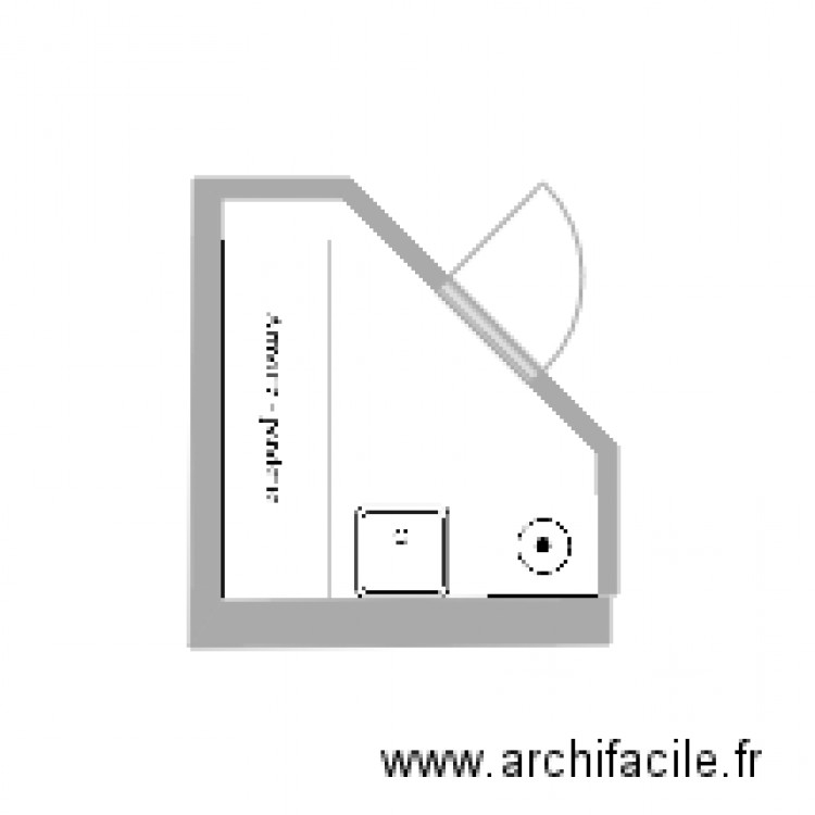 Buanderie. Plan de 0 pièce et 0 m2