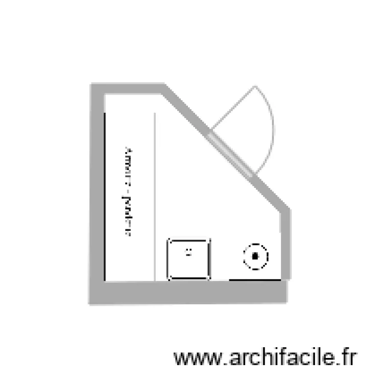 Buanderie. Plan de 