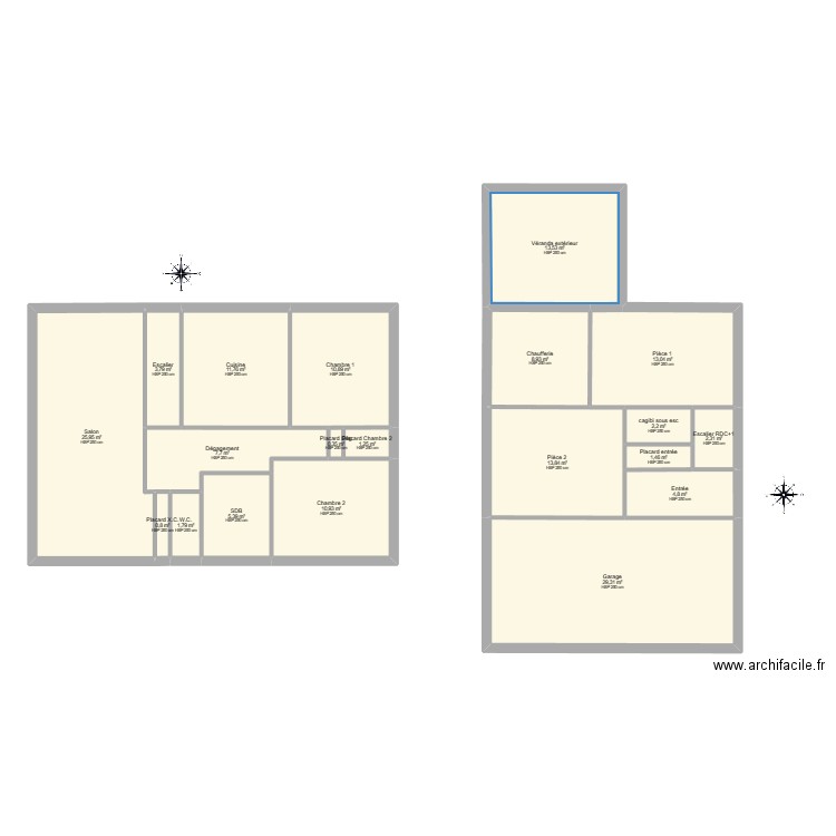 Plan 40 Route de Louhans. Plan de 20 pièces et 170 m2