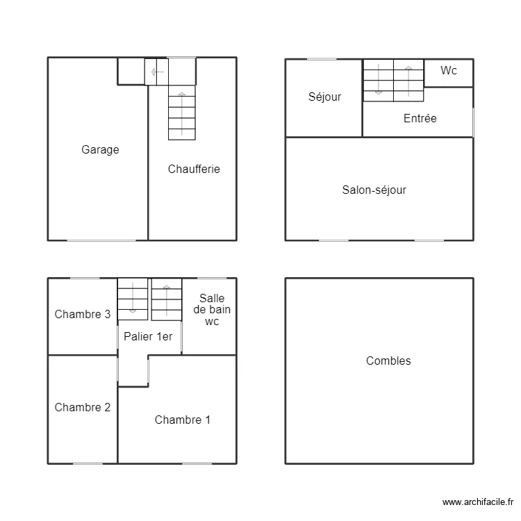 BRIEC BERTIER. Plan de 