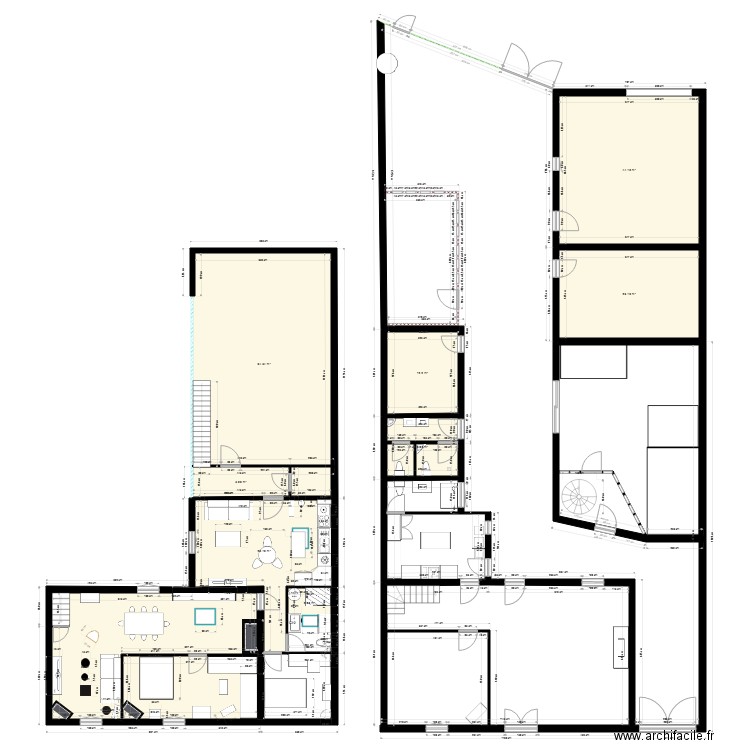 Maison de Cérons 1er étage appartement privé. Plan de 0 pièce et 0 m2