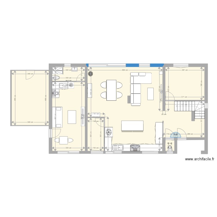 MAURIN RDC 2. Plan de 0 pièce et 0 m2