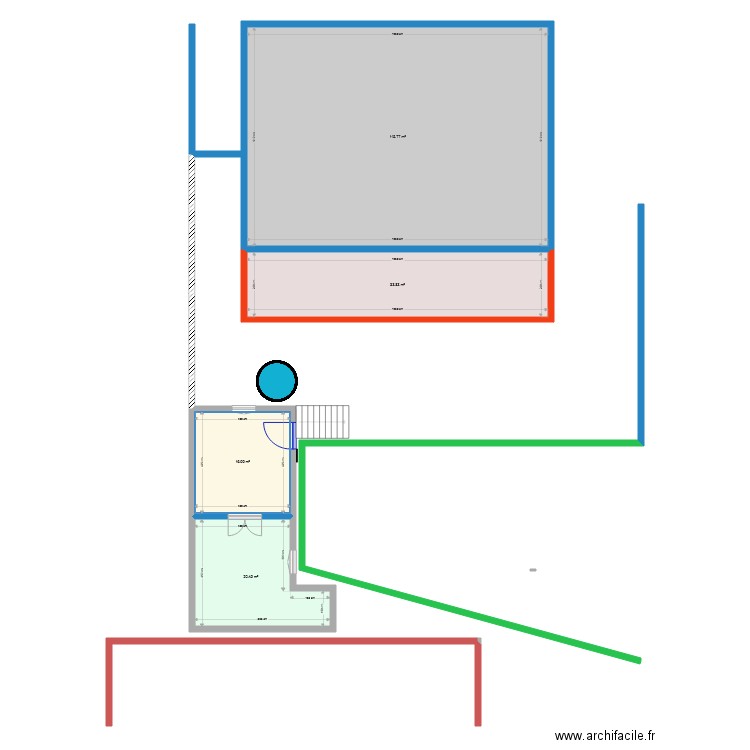 Extension M2. Plan de 0 pièce et 0 m2