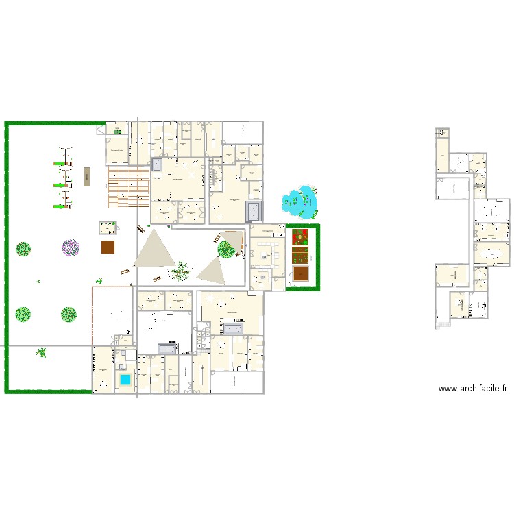 Les Verts De Terre avec étage. Plan de 0 pièce et 0 m2