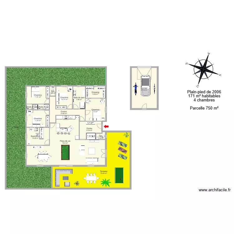 MARTIN Ang&eacute;lique. Plan de 