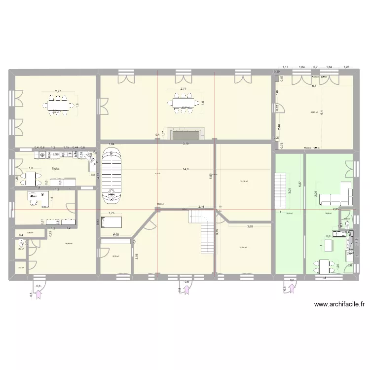 Villematier V1. Plan de 29  et 929 m²
