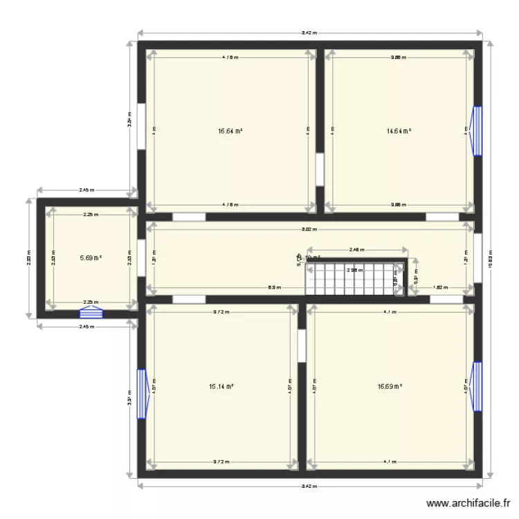 RDC SPASAD LA ROSERAIE. Plan de 