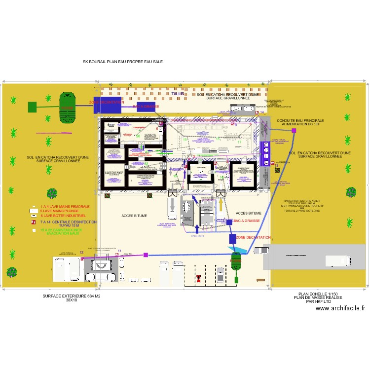 SK BOURAIL CIRCUIT EAU PROPRE EAU SALE . Plan de 0 pièce et 0 m2