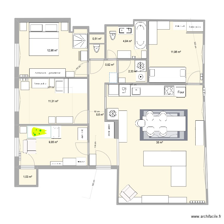 Alésia test bis. Plan de 0 pièce et 0 m2