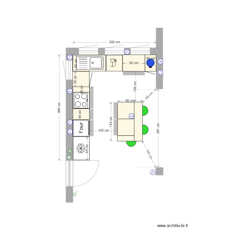 CUISINE 2 1. Plan de 0 pièce et 0 m2