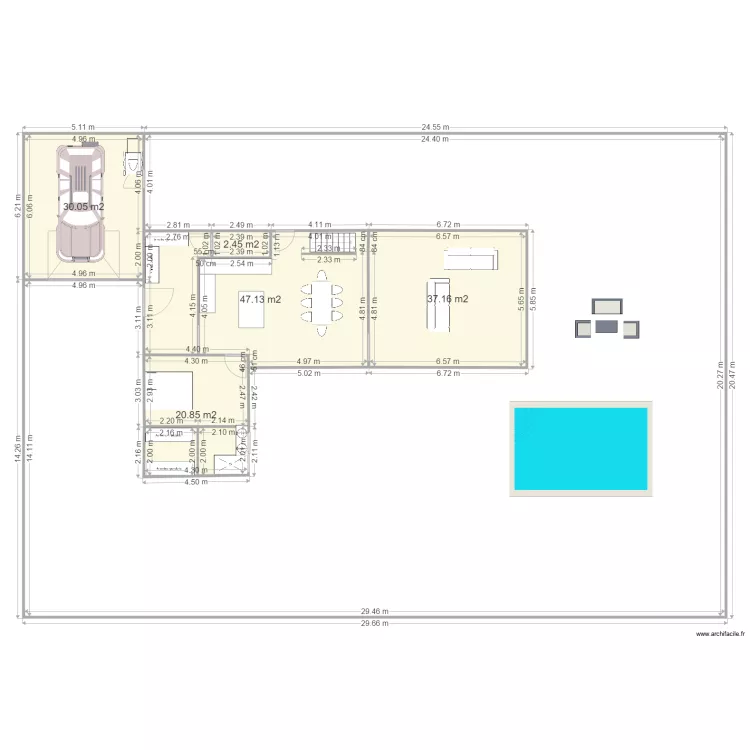 CAILLOUX AU REPOS V2. Plan de 