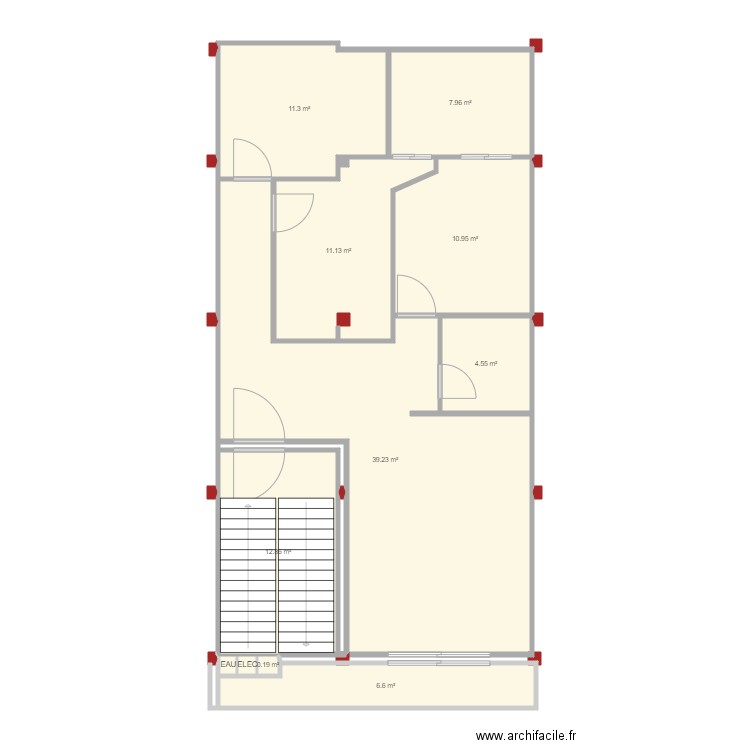 1 ER ETAGE. Plan de 0 pièce et 0 m2