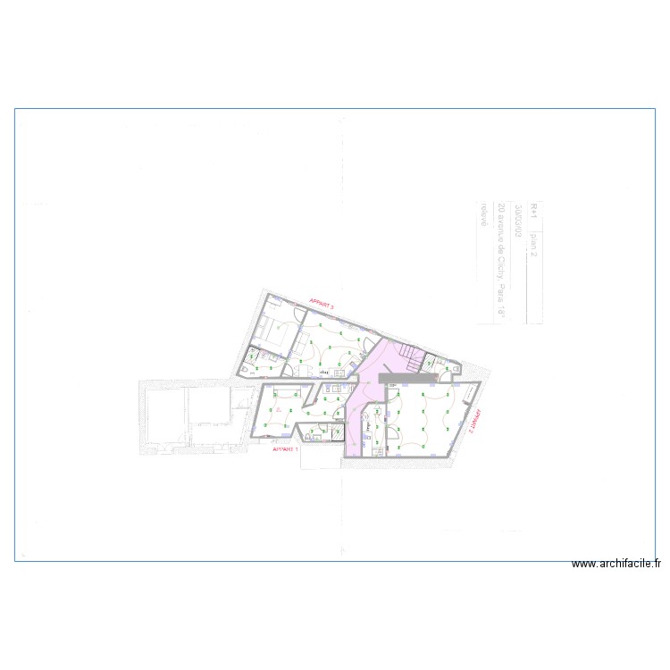 PLANS CLICHY R 1. Plan de 0 pièce et 0 m2