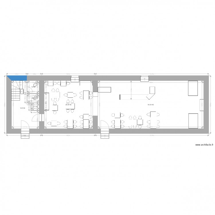 HOTEL DU PONT MOLINEUF. Plan de 0 pièce et 0 m2