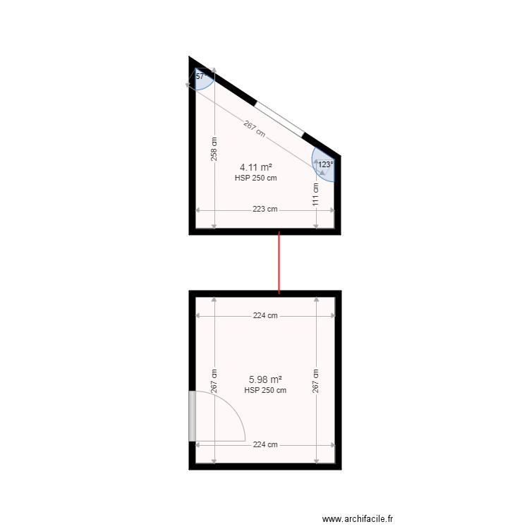 GAUCHET AVANT ETAGE. Plan de 0 pièce et 0 m2