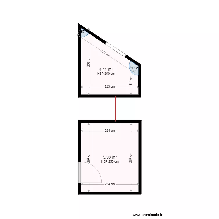 GAUCHET AVANT ETAGE. Plan de 