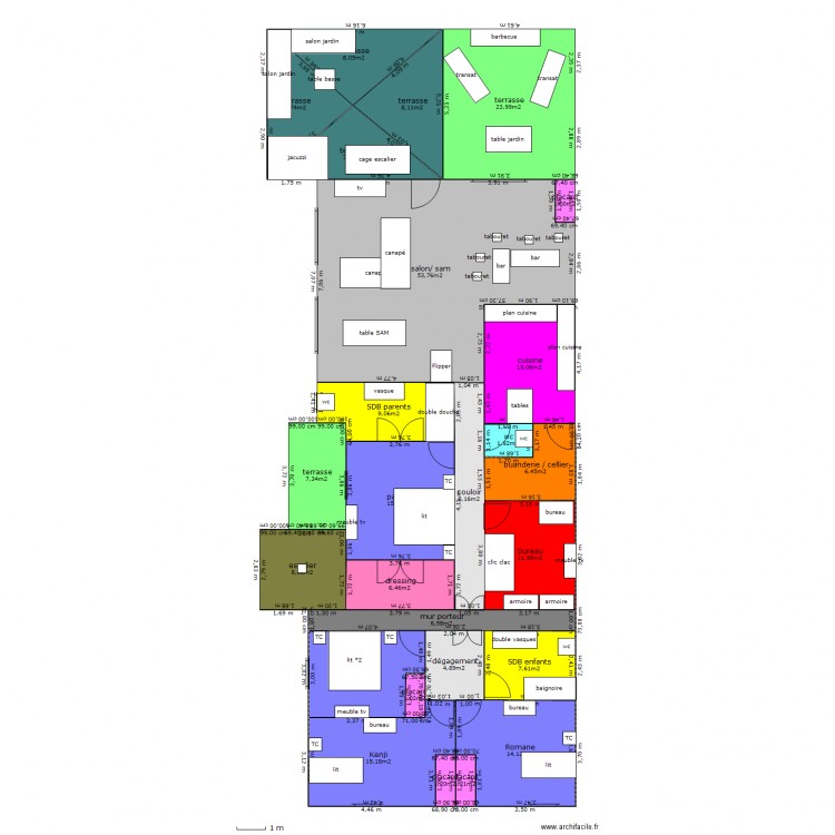 chardon avec escalier franck. Plan de 0 pièce et 0 m2