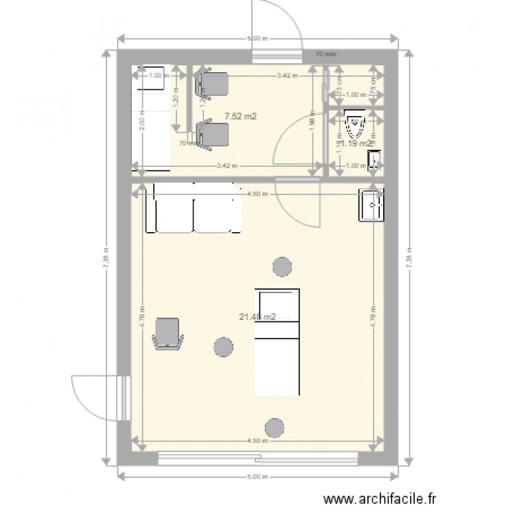 cabinet bret 2. Plan de 0 pièce et 0 m2