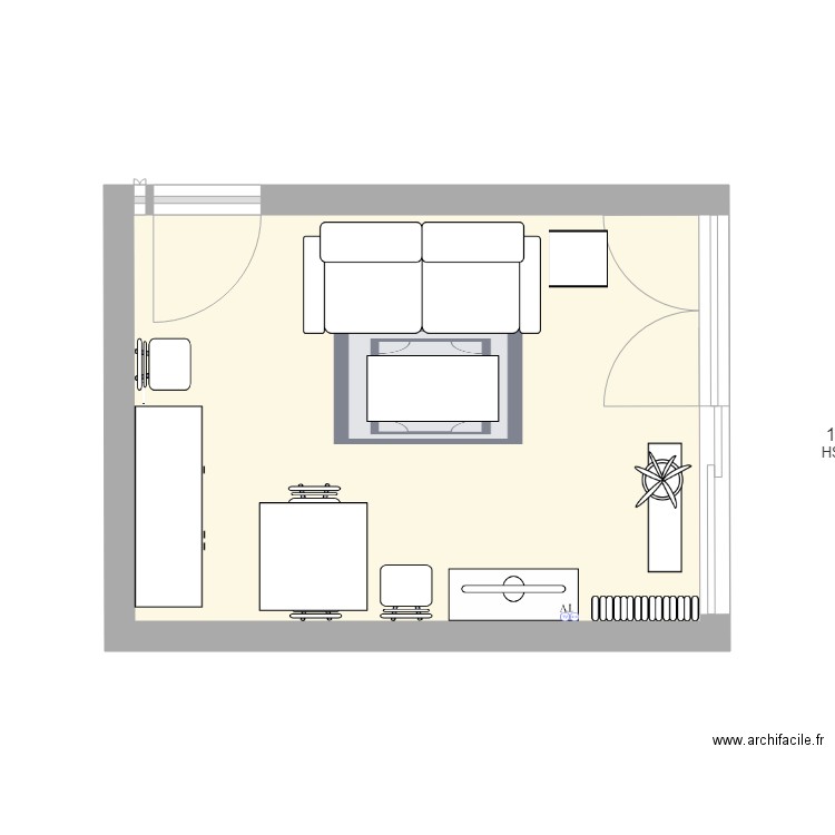 salon. Plan de 0 pièce et 0 m2