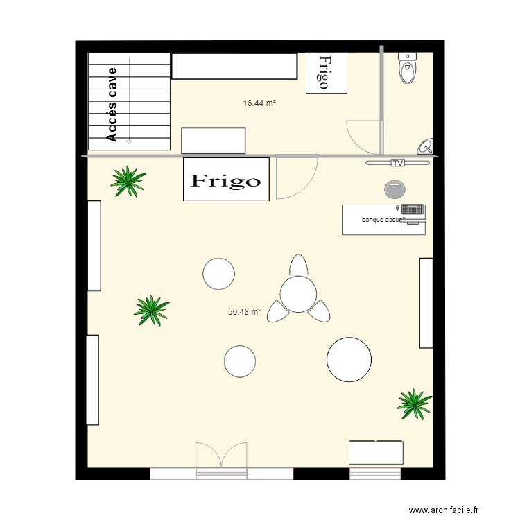 boutique local vert. Plan de 0 pièce et 0 m2