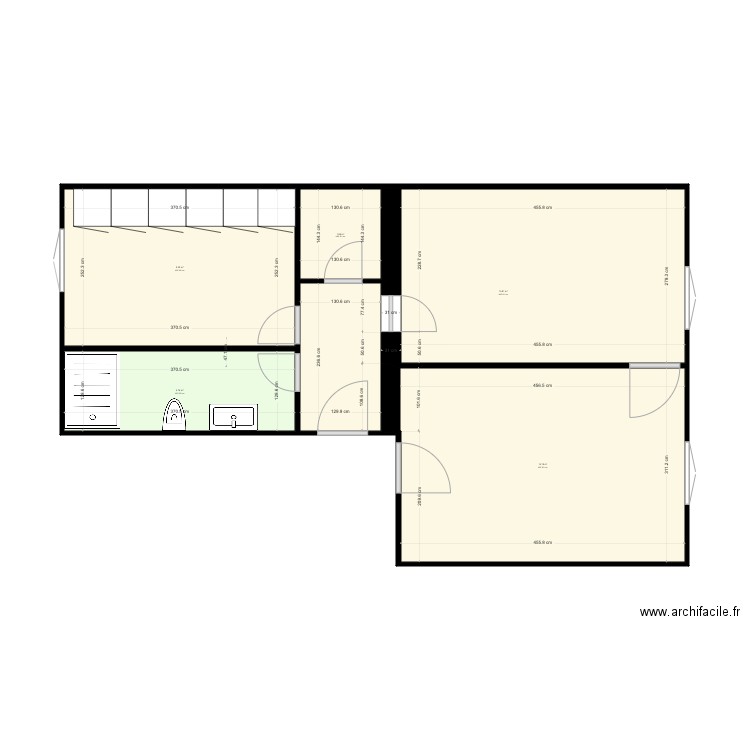 PLAN BEAUSOLEIL MARECHAL FOCH NON OFFICIAL. Plan de 5 pièces et 46 m2