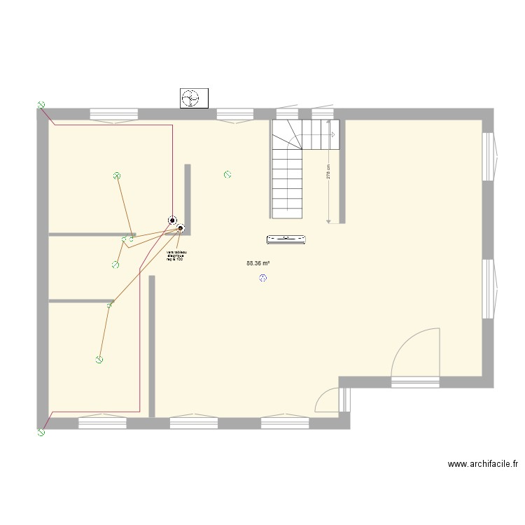 carqueiranne niveau 2  electricite point lumineux . Plan de 0 pièce et 0 m2