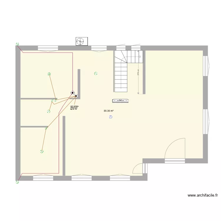carqueiranne niveau 2  electricite point lumineux . Plan de 