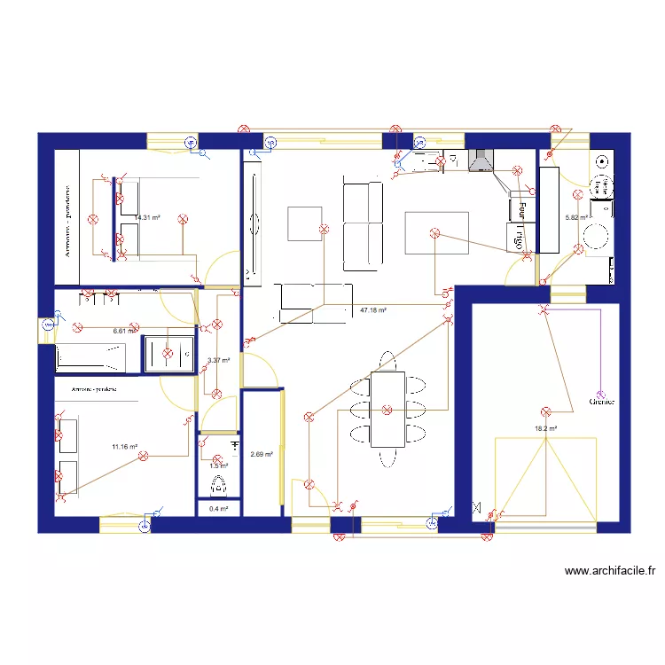 MAISON 22 light. Plan de 