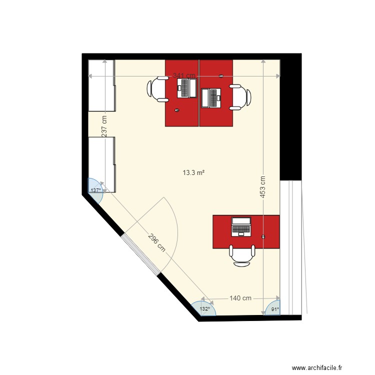 Bureau JEL. Plan de 0 pièce et 0 m2