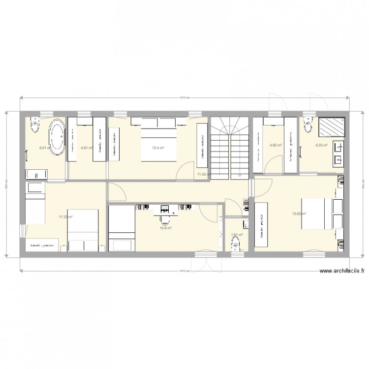 maison 200 m2 4 chambres. Plan de 0 pièce et 0 m2