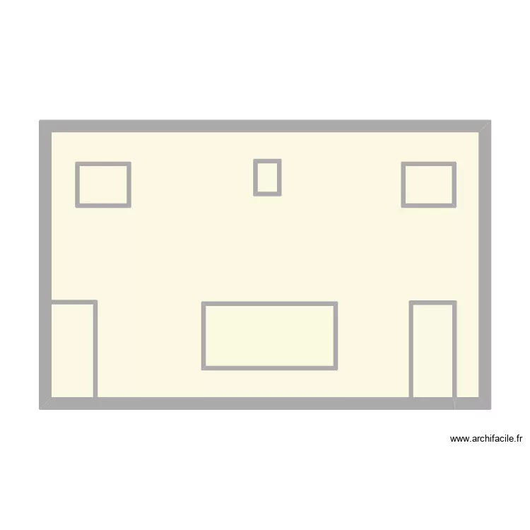 LOZARI 2 FACADE NORD. Plan de 5 pièces et 62 m²