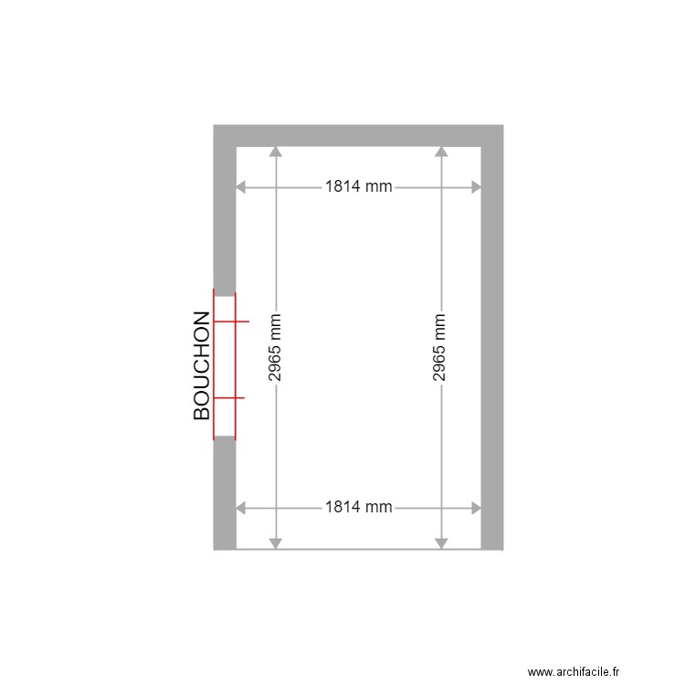 COUPE PROJET PLAN DE CUQUES BOUCHON. Plan de 0 pièce et 0 m2