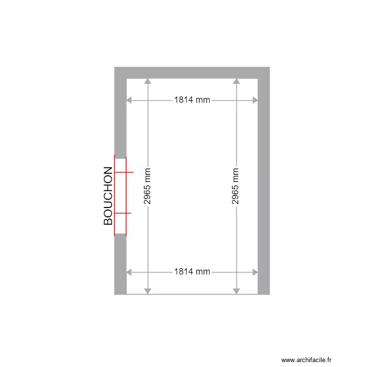 COUPE PROJET PLAN DE CUQUES BOUCHON. Plan de 