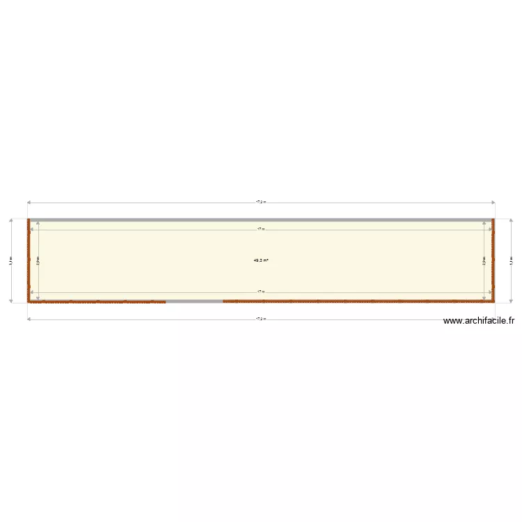 refuge terrase 3. Plan de 