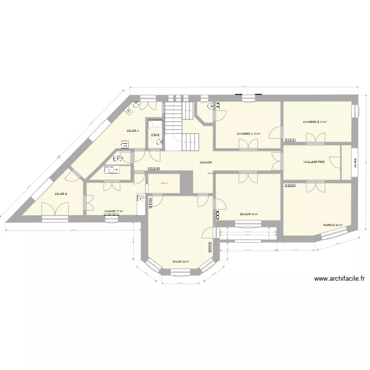 AU PARADIS 1 PROJET AIRBNB. Plan de 