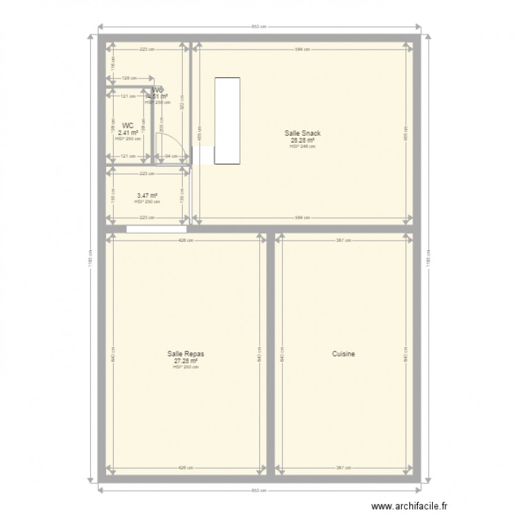 Restaurant Christina. Plan de 0 pièce et 0 m2