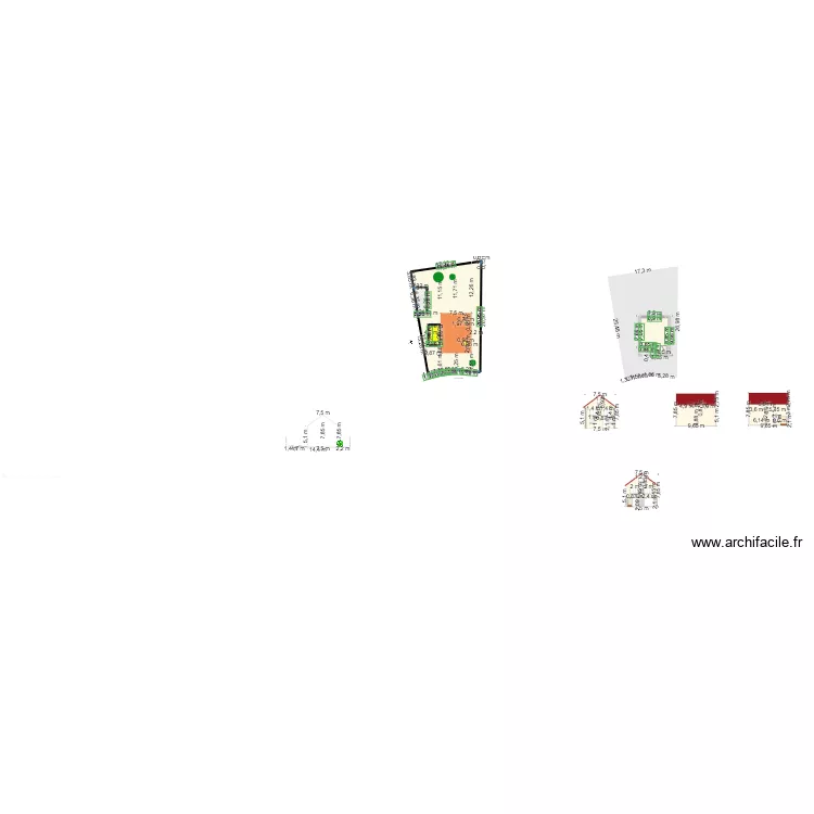 Plan de coupe avant. Plan de 