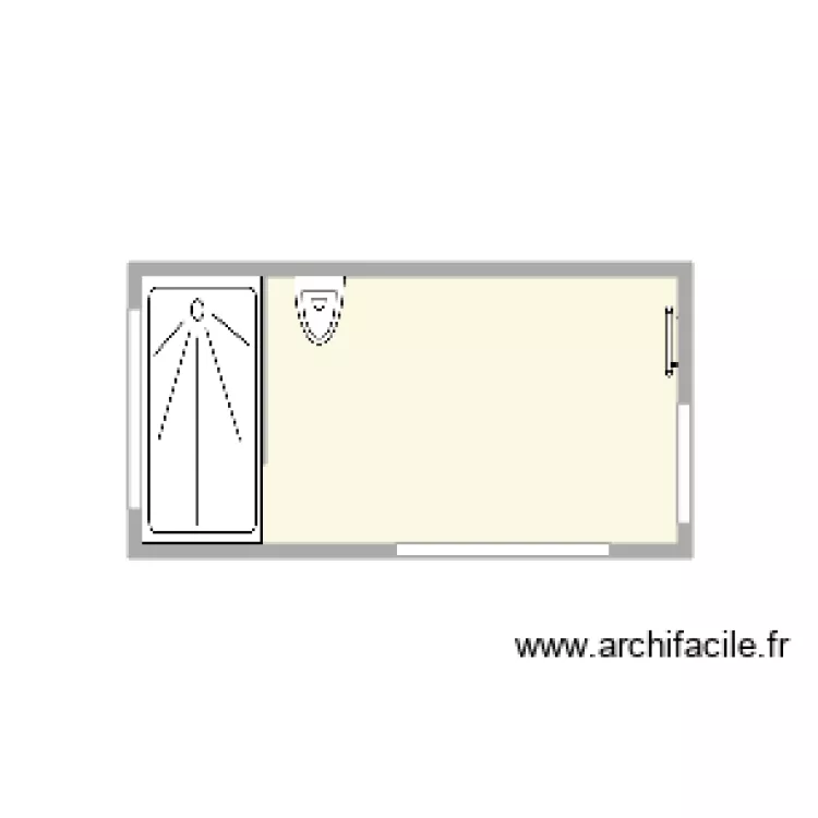 Plan salle eau. Plan de 