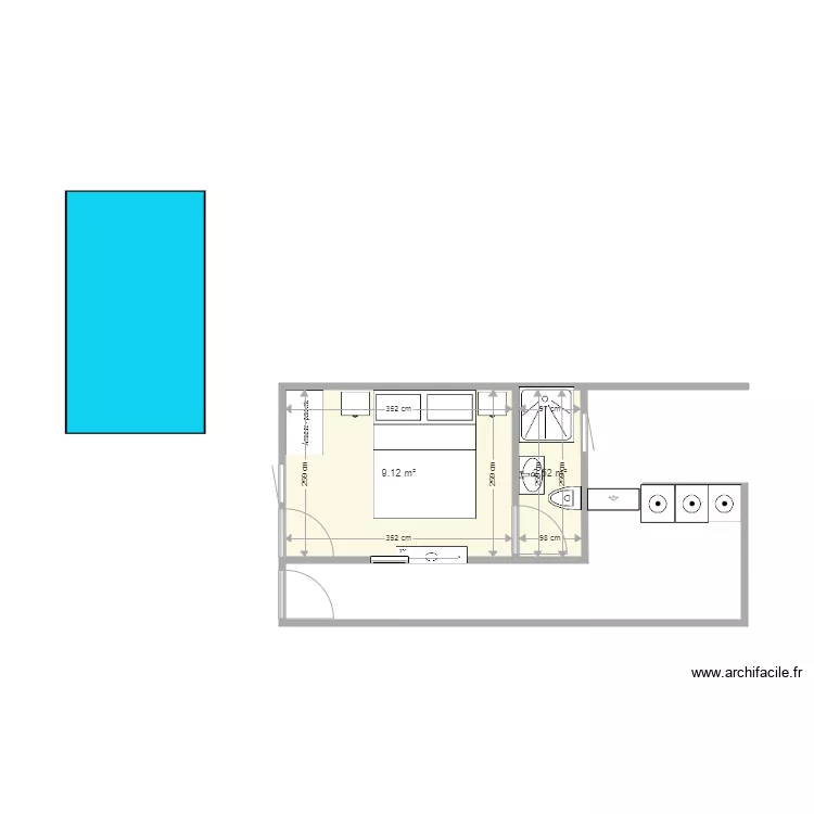 chambre neviot. Plan de 