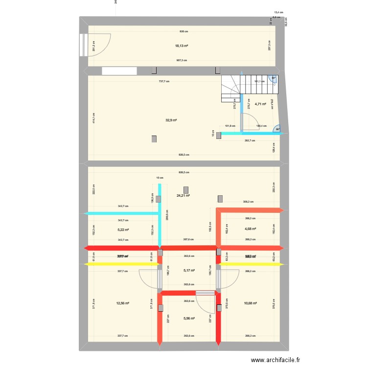 Rez de chaussée - 16 octobre 23. Plan de 12 pièces et 128 m2