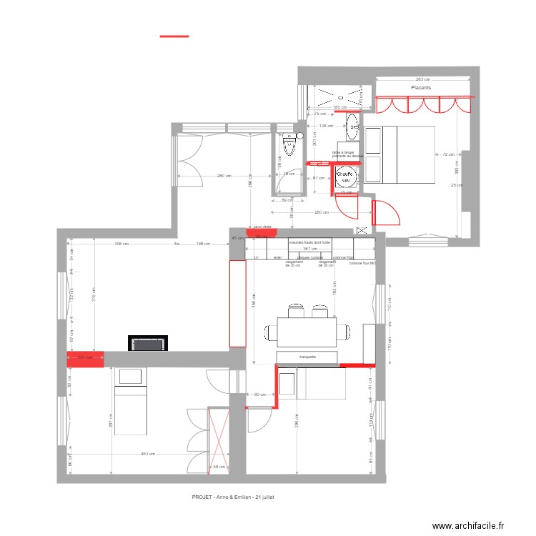 verneret projet 22 juillet . Plan de 0 pièce et 0 m2