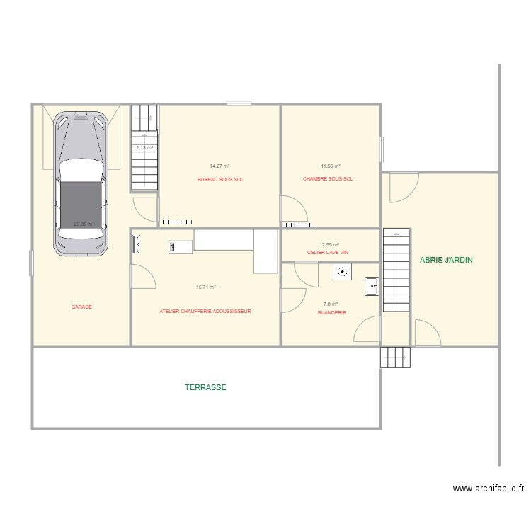 sous sol durrenentzen. Plan de 0 pièce et 0 m2