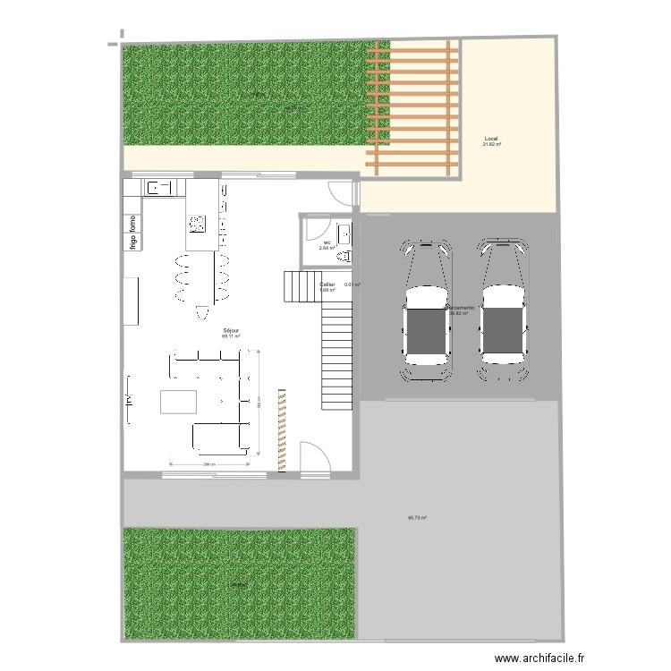 Duplex portugal. Plan de 0 pièce et 0 m2