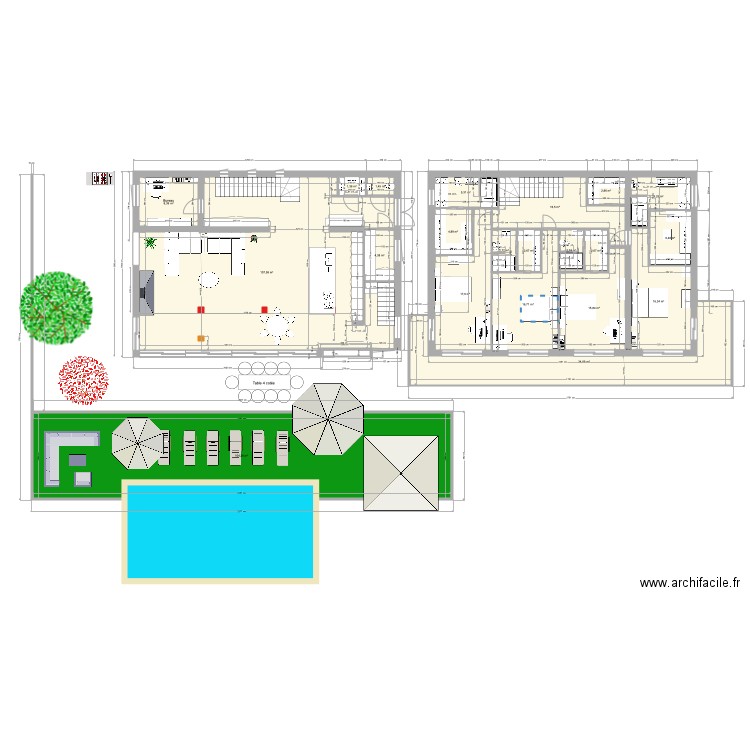 PLAN MAISON ROSAIRE PROJET ARCHITECTE cuisine 2. Plan de 21 pièces et 381 m2