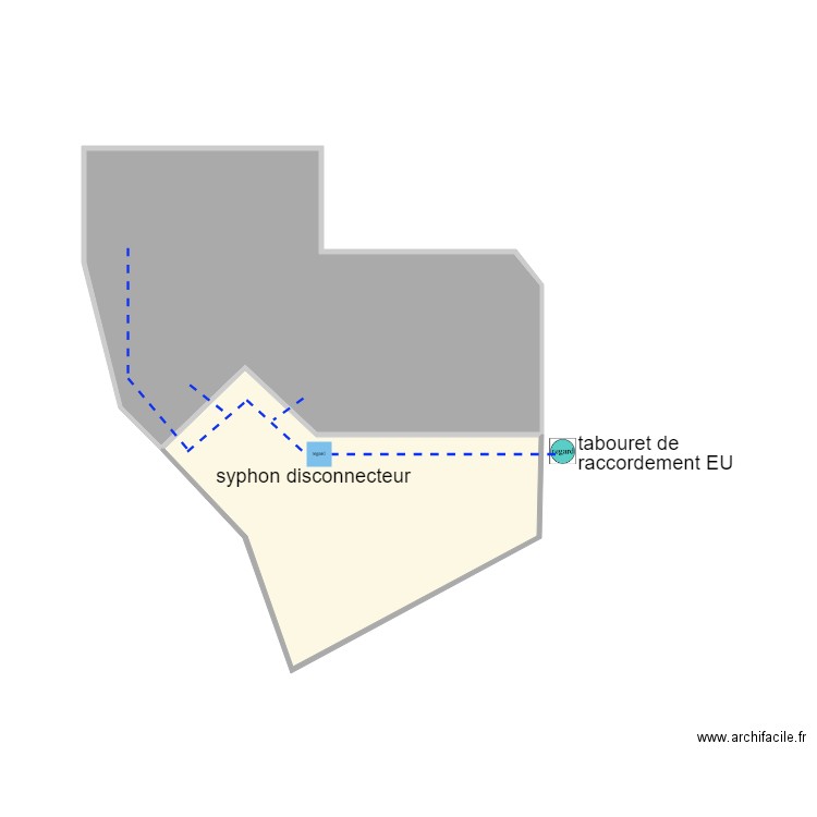 BREAU ASS N4. Plan de 2 pièces et 22 m2