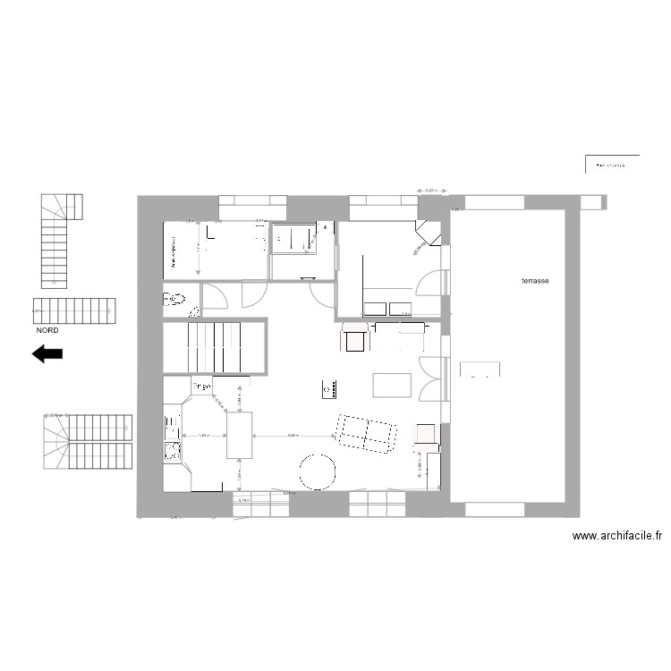 maison guilhem pourquoi . Plan de 4 pièces et 64 m2