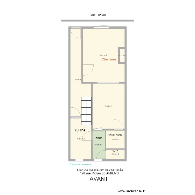 PLAN DE MASSE RIOLAN rez de chaussée. Plan de 0 pièce et 0 m2