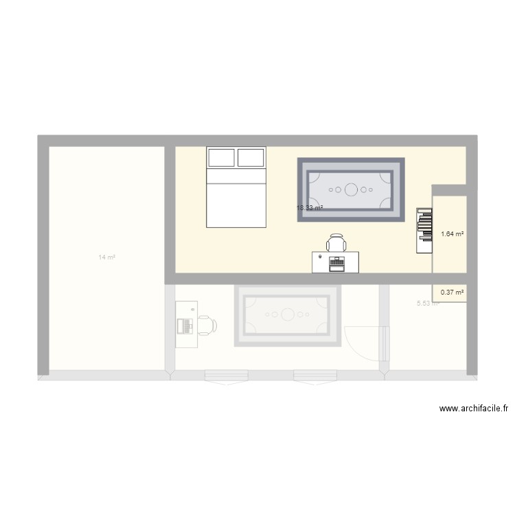 amenagement du fond. Plan de 0 pièce et 0 m2